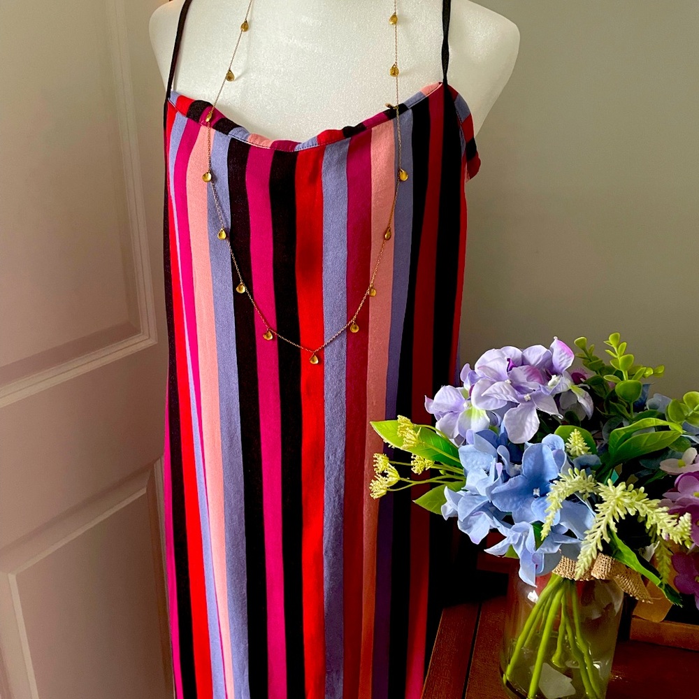 Reformation Multicolor Striped Maxi Dress